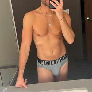 Calvin Klein | Intense Power Micro Hip Brief in Shoreline Light Blue (Small)